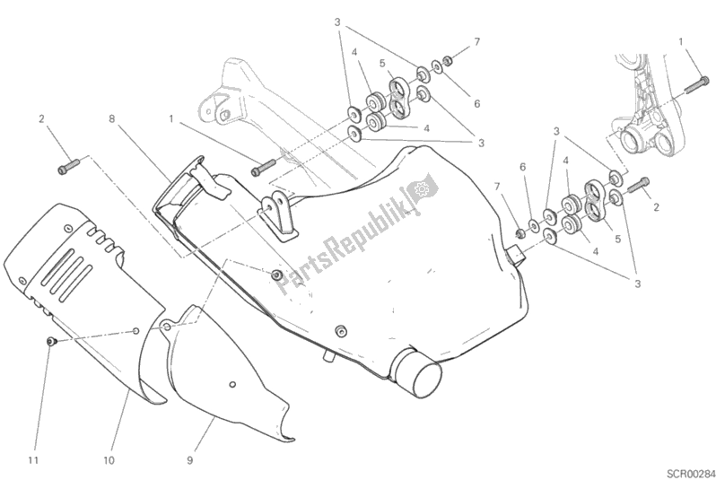 Toutes les pièces pour le Silencieux D'échappement du Ducati Scrambler Icon Thailand USA 803 2019